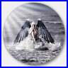 Designart_Woman_with_Dark_Angel_Wings_Modern_Beach_Round_Extra_Large_01_ekm