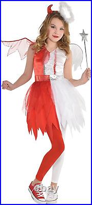 Devil and Angel Halloween Costume for Girls, Includes Dress, Wings, Headband