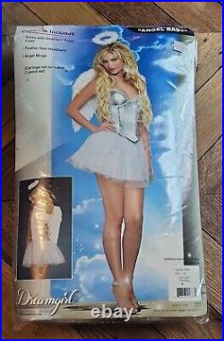 Dreamgirl Angel Beauty Dress Wings Crown Adult Women's Halloween Costume X-Large