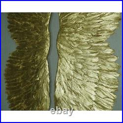 Dual Gold Wings Shadow Box Wall Décor
