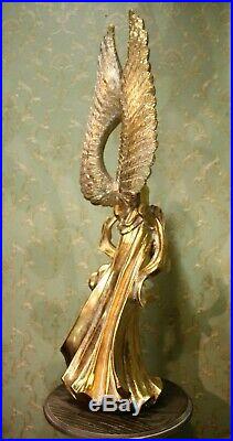 Especially Large Angel Victoria Gold With Wreath And Large Wings 35 3/8in New