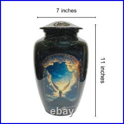 Eternal Remembrance Cremation Urn For Human Ashes Angelic Wings With Heaven