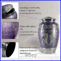 Evergreen Memorials Cremation Urns Angel Wings for Lavender Purple
