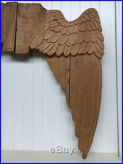 Exceptional Large Pair of Angel Wings carved in wood