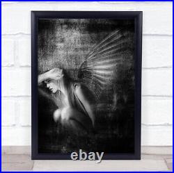 Exile Angels Wings Woman Texture Wheatland Wyoming Angel Wing Filter Art Print