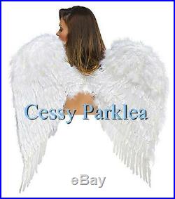 Extra-Large 37-Inch 100cm Angel Feather Wings Fancy Dress Costume Accessories