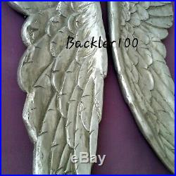 Extra Large Pair GOLD or SILVER ANGEL WINGS Wall Hanging Sculpture Display 104cm
