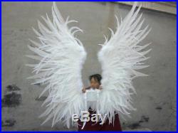 Extra Large White Angel Feather Wings Model Show Stage Cosplay Costume