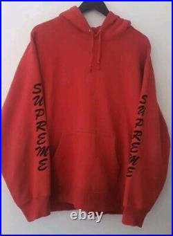 FW21 Supreme Guardian Hooded Sweatshirt Red hoodie size L Large Angel Wings