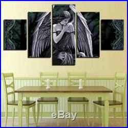 Fantasy Angel Girl With Wings Canvas Prints Painting Wall Art Home Decor 5PCS