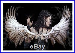 Fantasy Angel Wings Gothic Women Dark Art Large Poster / Canvas Picture Prints