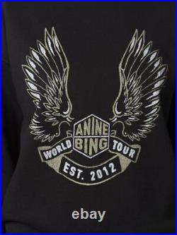 Fashion Anine Bing Women Angel Wing Print Long Sleeve Mens Top Hoodie Sweatshirt
