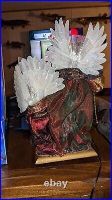Fiber optic Angels Table Topper 18 lighted Wings in box