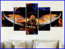 Firefighter Hero Angel Wing 5 Pieces Canvas Wall Art Poster Print Home Decor