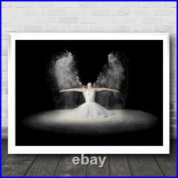 Flour Wings Angel Dust Powder Bride Skirt Angelic Spirit Wall Art Print
