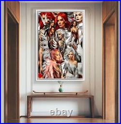 Framed Canvas Digital Art 60x40 (more options available)
