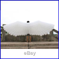 Free Shipment Length 4M Inflatable Large Feather Angel Wings For Party Decoratio