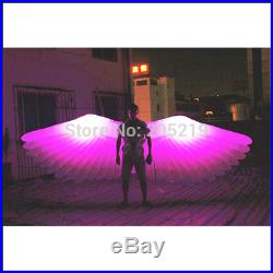 Free shipment length 4m inflatable large feather angel wings for party decoratio
