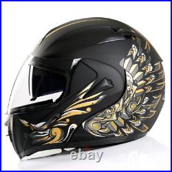 Full Face Motorcycle Helmets Double Lens Flip Up Helmet Racing Moto Helmet