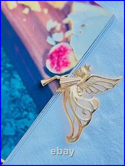 Givenchy Vintage 1980s Large Openwork Flying Wing Heaven Angel, Trumpet Brooch