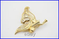 Givenchy Vintage 1980s Large Openwork Flying Wing Heaven Angel, Trumpet Brooch