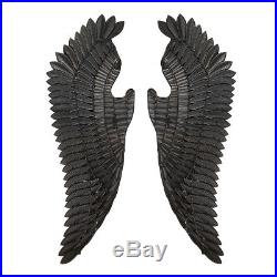 Gold Metal Angel Wings Home Decor Hanging Hotel Wall Sculpture Distressed Gifts