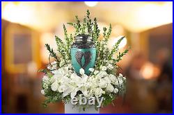 Green Loving Angel Cremation Urns for Human Ashes Adult Male for Funeral, Burial