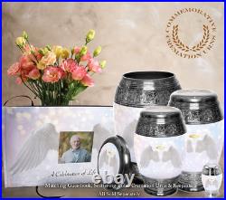 Guardian Angel Loving Angel Cremation Urns for Human Ashes Adult for Funeral, Bu