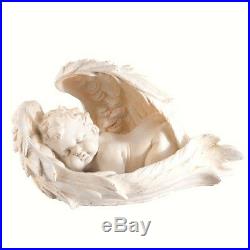 Guardian Angel Statue Wings Large Outdoor Religious Sculpture Cherub Cemetery