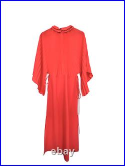 Gucci Butterfly Sleeve Orange Long Dress Size M/L