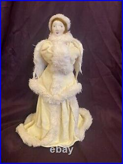 HC Accents Angel Christmas Tree Topper with feather wings