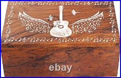 Handcrafted Angel Wings Guitar Wooden Cremation Urns for Human Ashes Adult Large