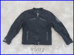 Harley Davidson Cotton Motocycle biker Jacket Angel wings embellished HD L WMS