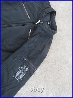 Harley Davidson Cotton Motocycle biker Jacket Angel wings embellished HD L WMS