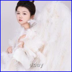 High Quality White Ostrich Feathers Adult Large Photography Angel Wings