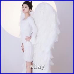 High Quality White Ostrich Feathers Adult Large Photography Angel Wings