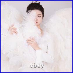 High Quality White Ostrich Feathers Adult Large Photography Angel Wings