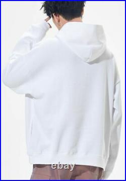 Hooded Sweatshirt Graffiti Wings Angel Print Fleece Mens Pullover Top Sweater