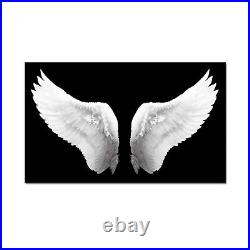 IKNOW FOTO Large Black and White Canvas Prints Angel Wings Wall Art Contempor