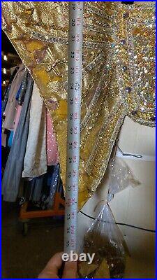 JPAS1009 LARGE GOLDEN ANGEL WING COSTUME PROP Local Pickup
