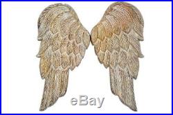 Javi Wooden Wings Wall Decor 18.5 Inch Large Angel Flying Wing Pair