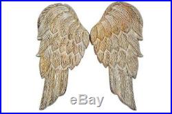 Javi Wooden Wings Wall Decor 18.5 Inch Large Angel Flying Wing Pair