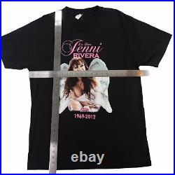 Jenni Rivera Descanse En Paz RIP tshirt Size XL 1969 2012 Angel Wings