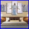 Jesus_Christ_In_Cloud_With_Angels_Wings_Christian_Framed_5_Piece_Canvas_Wall_A_01_qp