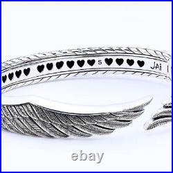 John Hardy JAI Heaven, Wings Sterling Silver Cuff Bracelet Large 40g NIB