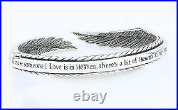 John Hardy JAI Heaven, Wings Sterling Silver Cuff Bracelet Large NIB