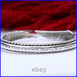 John Hardy JAI Heaven, Wings Sterling Silver Cuff Bracelet X-Large 44g NIB