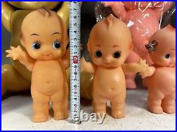 KEWPIE Doll Lot #344 Japanese Large Sm Vtg Cupie QP Angel Wing Baby Figure Japan