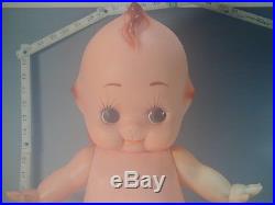 KEWPIE Mayonnaise Doll #796 Large 21.7 Vtg Rubber Baby Angel ORANGE WINGS Japan