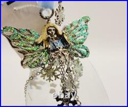 KIRKS FOLLY Angel Ice Goddess Fairy Crystal Charm Ornament 2012 RETIRED